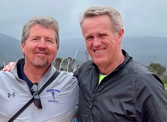 Vésteinn with Dan McQuaid (author, coach, english teacher)